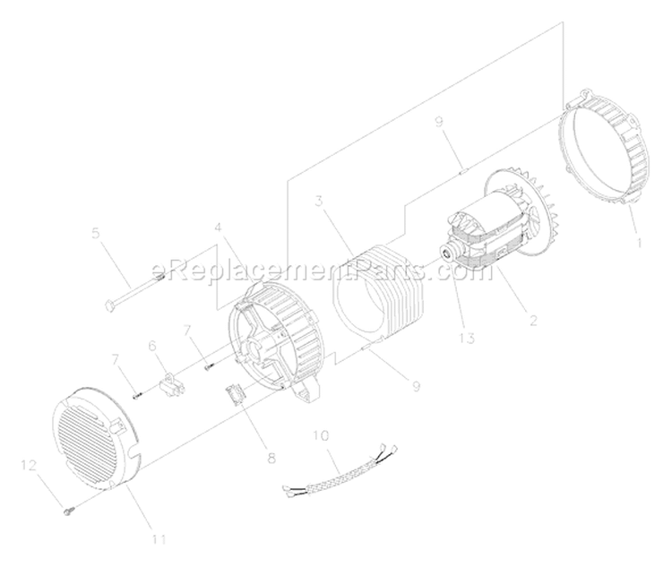 Page A Diagram and Parts List for 1897-0  Briggs and Stratton Generator